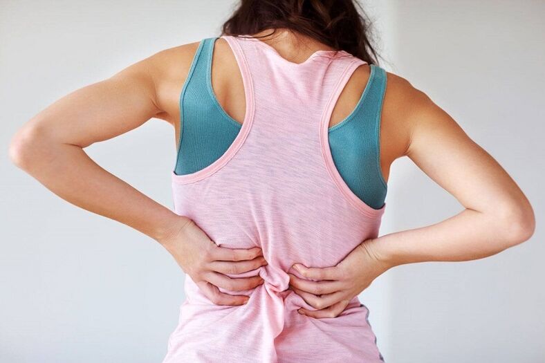 Low back pain in the lumbar region