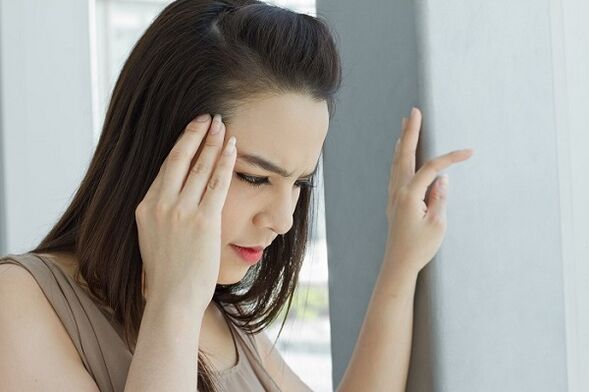 Headache with cervical osteochondrosis